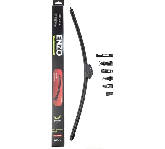 Изображение товара Щетка стеклоочистителя композитная SKYWAY ENZO 6 адаптеров для 10 типов креплений в коробке 65см/26 S02707012