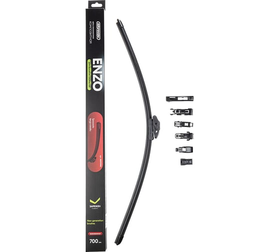 Изображение товара Щетка стеклоочистителя композитная SKYWAY ENZO 6 адаптеров для 10 типов креплений в коробке 70см/28 S02707013