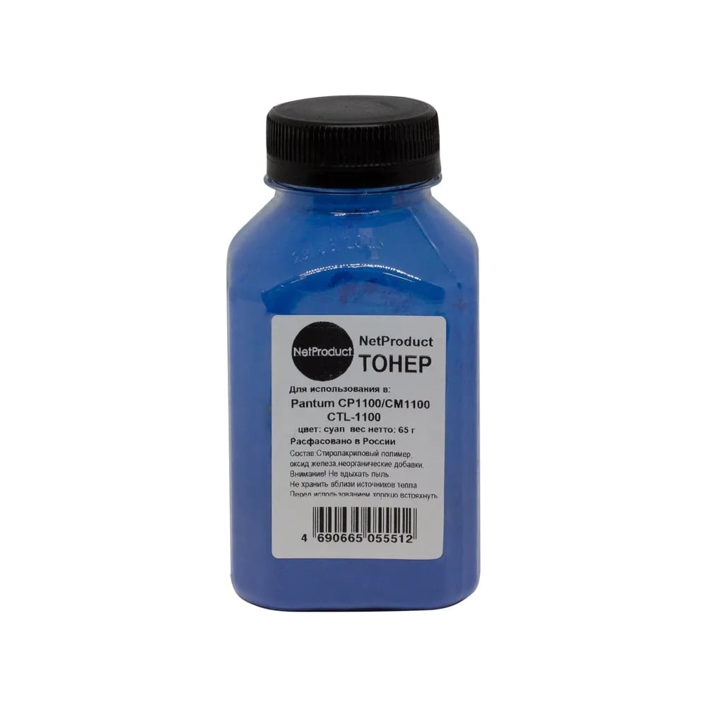 Изображение товара Тонер NetProduct для Pantum CP1100/CM1100, 65 г, банка CTL-1100
