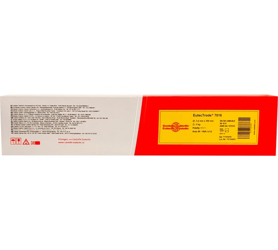 Изображение товара Электроды CASTOLIN EutecTrode 7016, д.3.2мм, упак.5,0кг 71101070