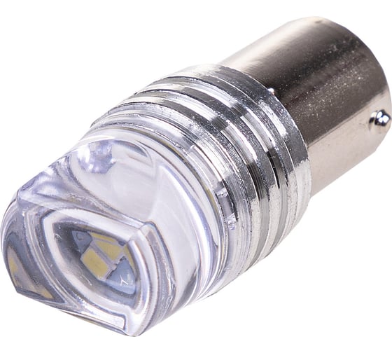 Изображение товара Автолампа диод SKYWAY S25 (P21W) 12V 9 SMD BA15s 1-конт Белая FLASH комп.2 шт противотуманки/поворот/задний ход/стоп S08201459/K