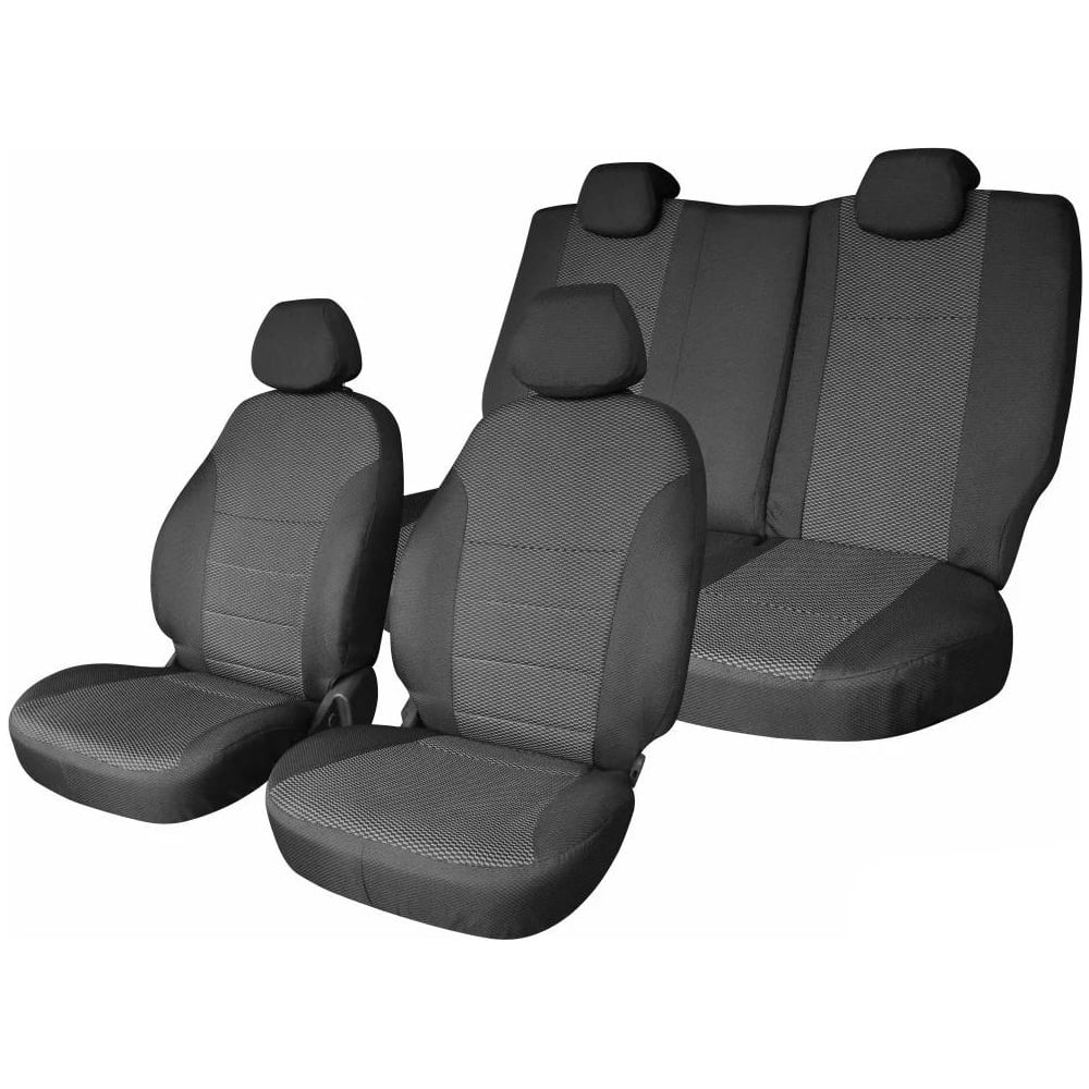 Изображение товара Чехлы на сиденья Honda Fit GD 2001-2007 из жаккарда с карманами Изображение товара Чехлы на сиденья Honda Fit GD 2001-2007 из жаккарда с карманами