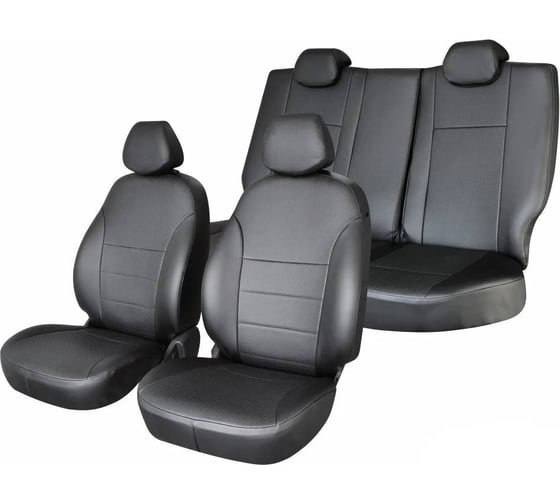 Изображение товара Чехлы на сиденья Defly Haval M6, 2021-н.в., экокожа черная Hv4-2K