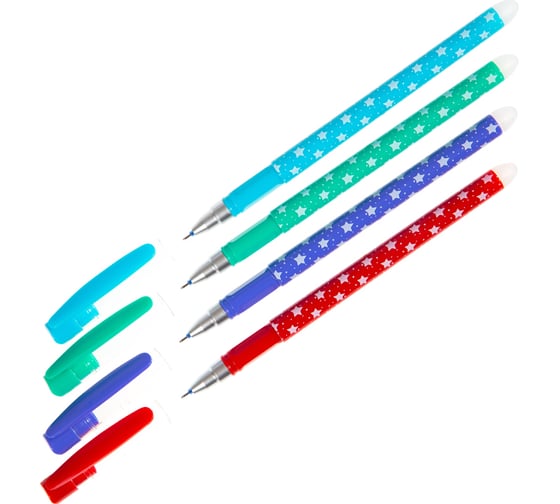 Изображение товара Стираемая гелевая ручка ArtSpace синяя, 0,5 мм, корпус ассорти M917_20211