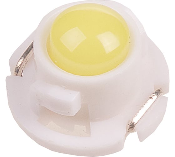 Изображение товара Автолампа диод SKYWAY T4.7 12V 1 COB с цоколем 1-конт Белая комп.10 шт панель S08201393/K