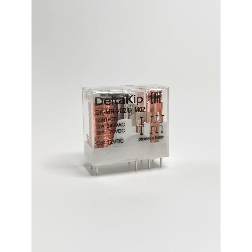 Изображение товара Промежуточные реле DELTAKIP DK-MR-202D, 12V DC, IP68, 2-контактные, 12A