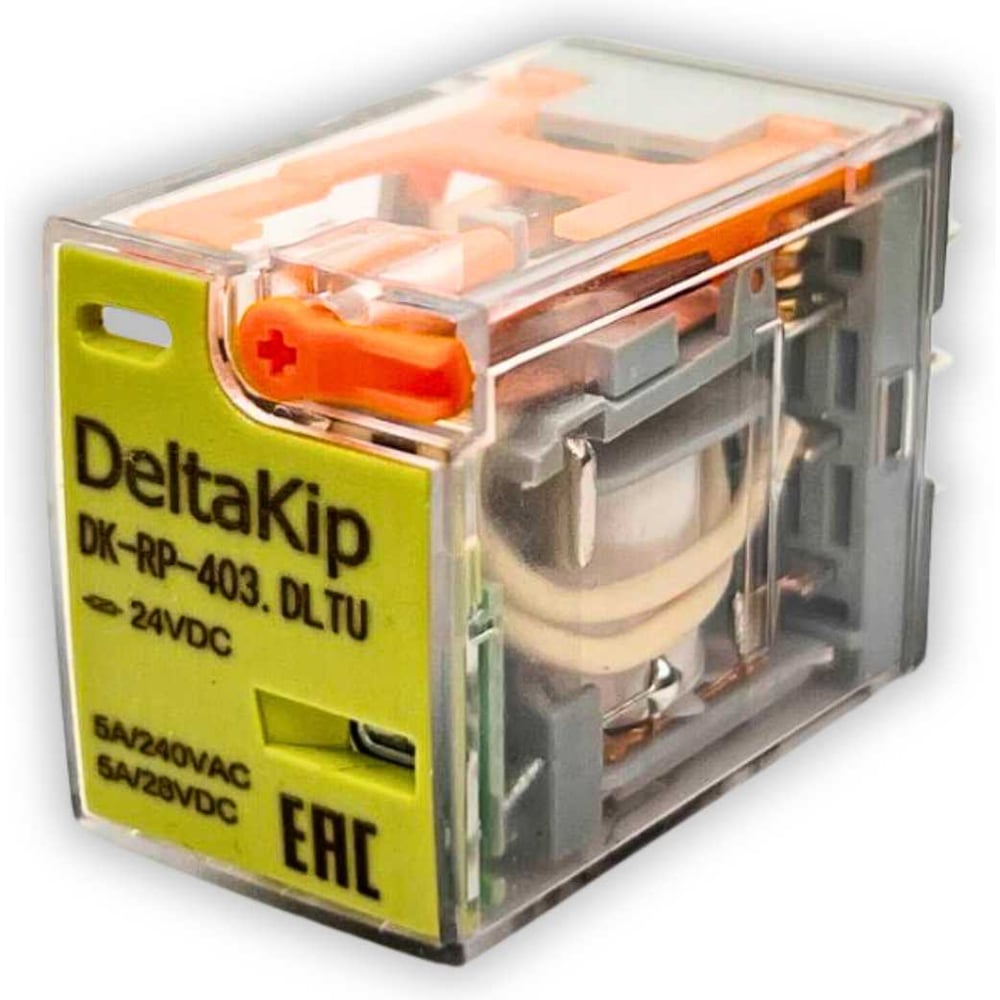 Изображение товара Промежуточное реле DELTAKIP DK-RP 24V DC 4 контакта 5А IP40