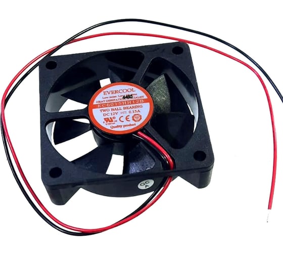 Изображение товара Вентилятор EVERCOOL 12B, 60x60x15мм, подшипник качения, 5000 об/мин 2016986299