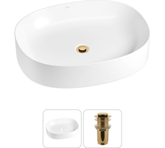 Изображение товара Набор Wellsee 2 в 1 Belle Spa 2.0 накладная раковина 55x45 см 20212551R