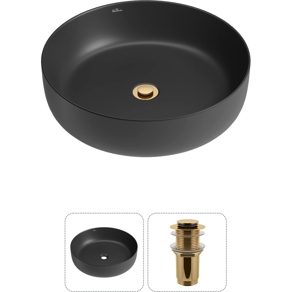 Изображение товара Набор Wellsee 2 в 1 Belle Spa 3.0 накладная раковина 44x44 см 20212651R