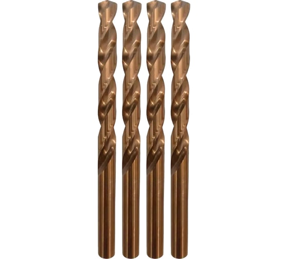 Изображение товара Сверло по металлу спиральное Р6М5К5 ИНСТРУМЕНТ - ЦЕНТР 2 мм, 4 шт 3521-4