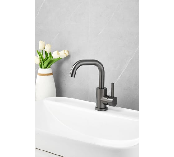 Изображение товара Смеситель для раковины BELZ оружейная сталь B10810-3