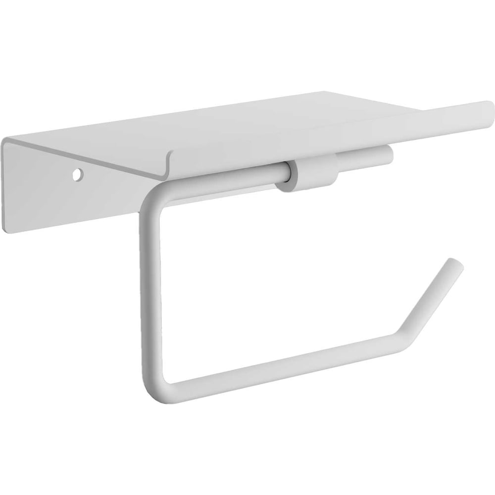 Изображение товара Держатель для туалетной бумаги BELZ белый B9001-8 с полочкой для телефона
