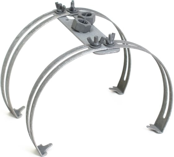 Изображение товара Держатель молниеприёмника Промрукав на круглый конёк, двойной TDZ PR08.26331