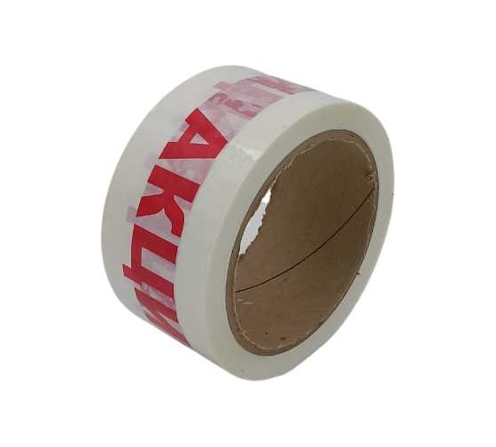 Изображение товара Клейкая лента ДМД-Упак с логотипом АКЦИЯ (красные буквы на белом фоне) 48мм/43мкм/50м 2017224