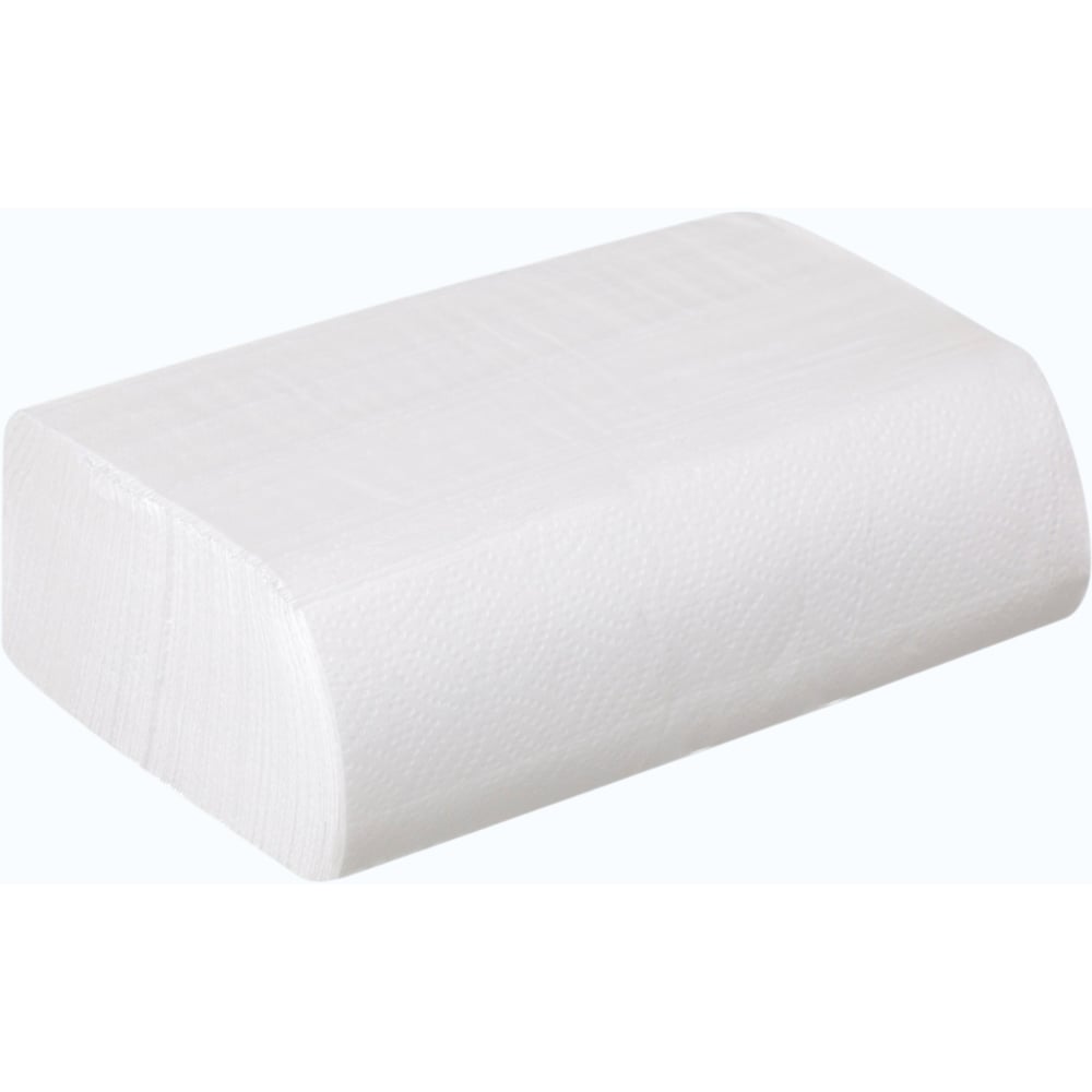 Изображение товара Полотенца листовые КЛИВЕР Z-сложения 2 слоя, белый, 200л/пач, 20пачек