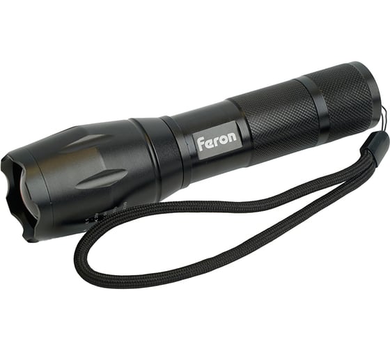 Изображение товара Ручной фонарь FERON с аккумулятором TH2400 USB ZOOM 137x40x40мм, алюминий 41682