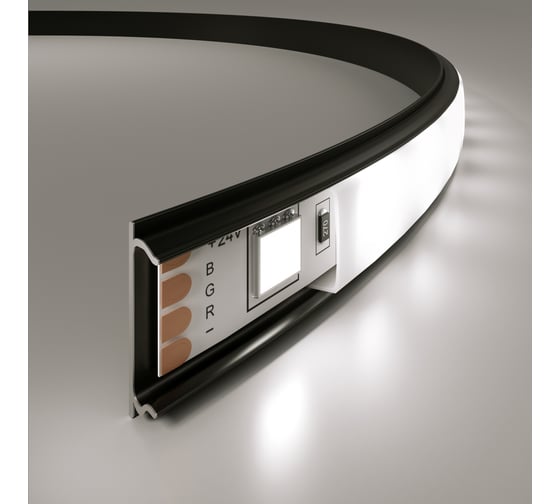 Изображение товара Гибкий профиль Elektrostandard LL-2-ALP012 алюминиевый, черный, белый для LED ленты (под ленту до 10mm) a053630