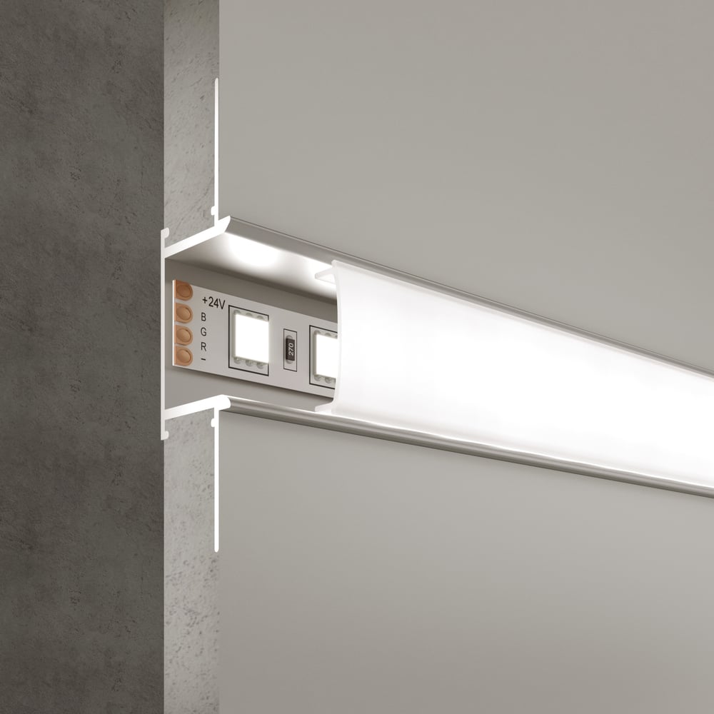 Встраиваемый алюминиевый профиль для светодиодной ленты Elektrostandard профиль для верхней подсветки cx189
