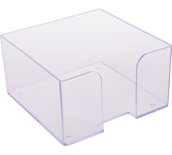 Изображение товара Прозрачная подставка для бумажного блока Стамм 9х9х5 см ПЛ61