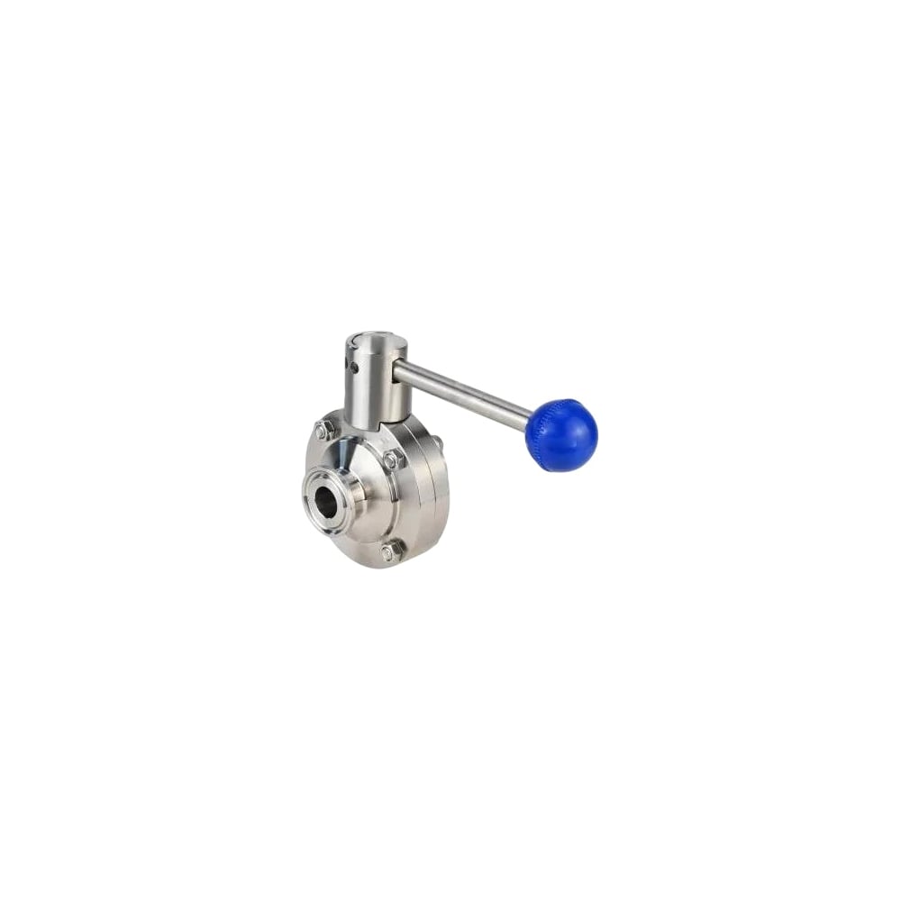 Изображение товара Затвор clamp DN.ru 304-304-EPDM-2W-C-H, диаметр 15 мм, нерж. сталь