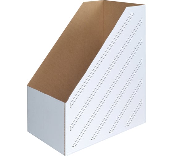 Изображение товара Архивный накопитель-лоток из микрогофрокартона OfficeSpace 150 мм, белый, до 1400 листов 225422