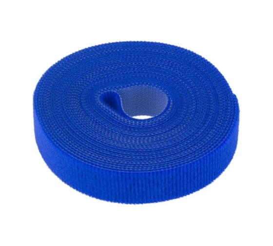 Изображение товара Лента-липучка REXANT многоразовая 5 м х 20мм, синяя 1 шт/уп 07-7525