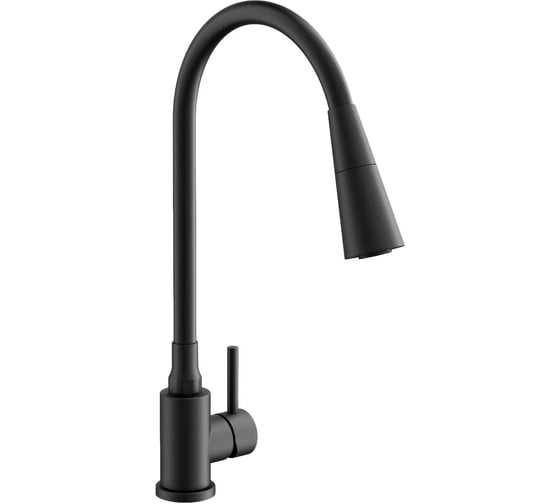 Изображение товара Смеситель для кухни BELZ гибкий, черный B74810-7