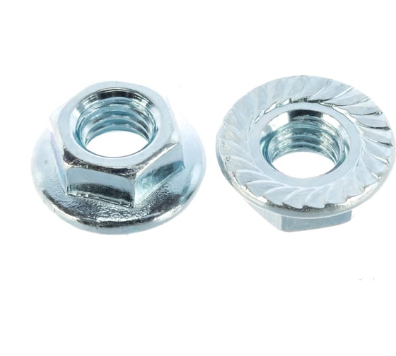 Изображение товара Гайка со стопорным буртом УМС М8 DIN 6923 200 шт. GF-8