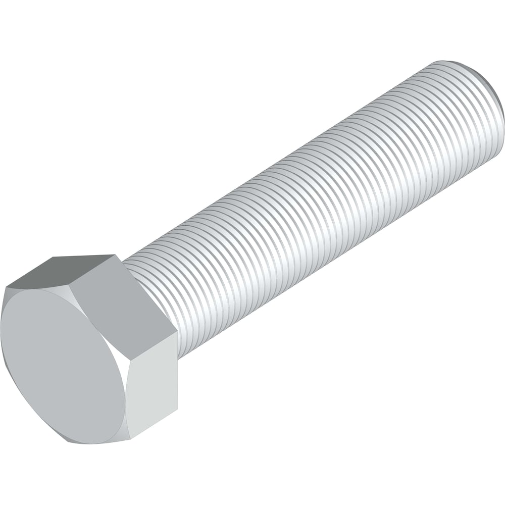 Изображение товара Болт шестигранный М6х20 DIN 933 200 шт. цинкованный сталь