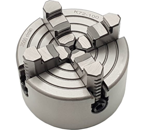 Изображение товара Патрон 4-х кулачковый 100 мм независимое перемещение ТЕХНОРЕАЛ МА310012010