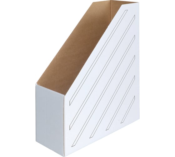 Изображение товара Накопитель-лоток архивный OfficeSpace из микрогофрокартона, 50 шт в упаковке, 100 мм, белый, до 900 листов 225421