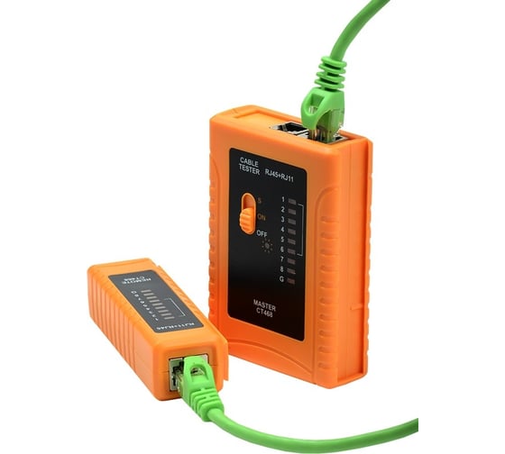 Изображение товара Тестер для витой пары ITK RJ11/RJ45 CT468