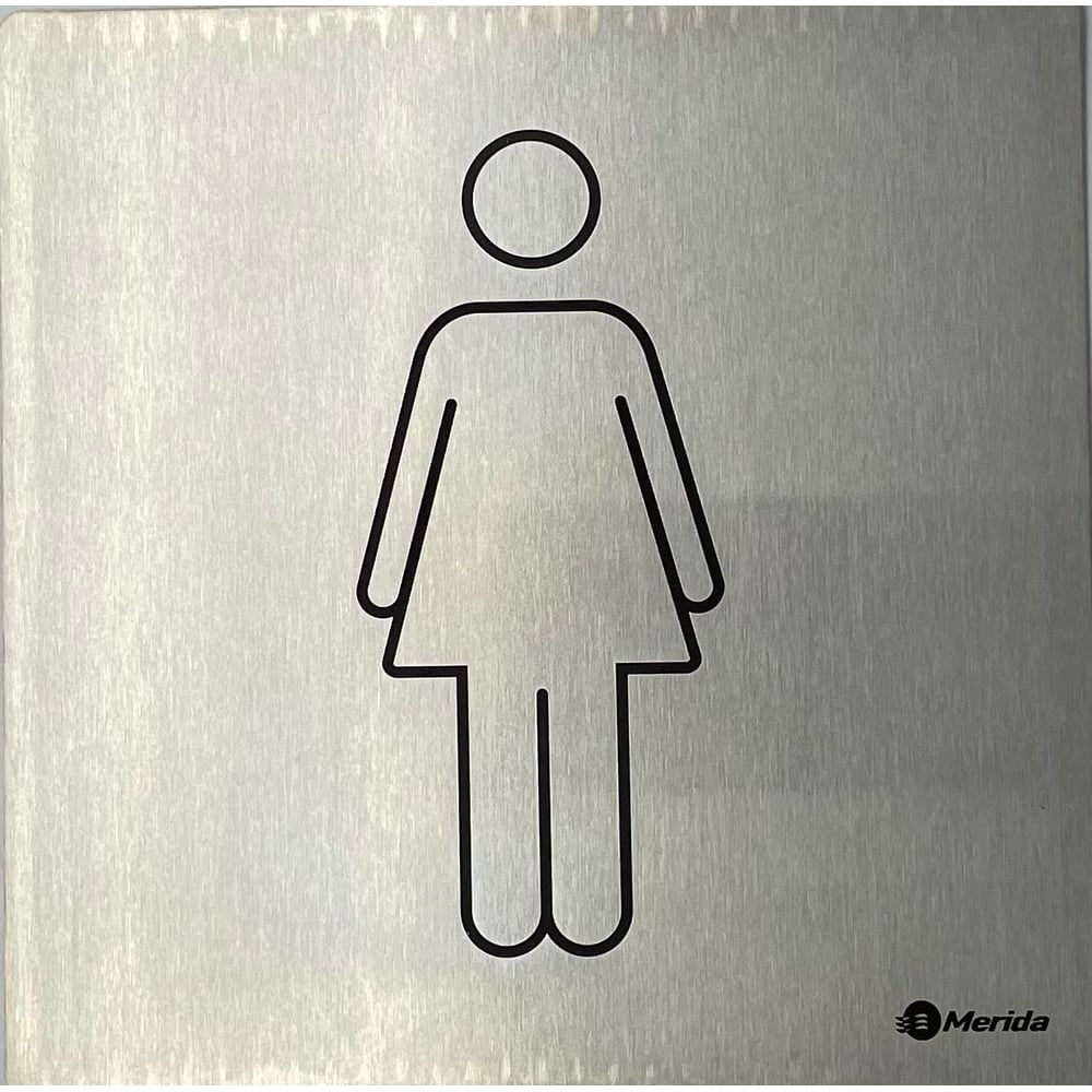Изображение товара Табличка на дверь Женский туалет Merida STELLA R 20x20 см