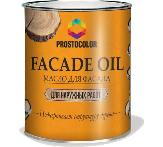 Изображение товара Масло для фасада ПРОСТОКОЛОР бруно, 2,2 л 83754