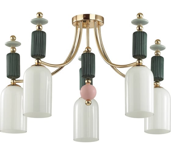 Изображение товара Потолочная люстра ODEON LIGHT CANDY стекло, E14, 5х40W 4861/5C