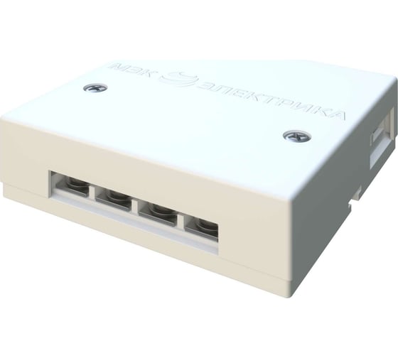 Изображение товара Универсальная коробка радиотрансляционной сети МЭК ЭЛЕКТРИКА РОН - 240 ом белая MEC41103