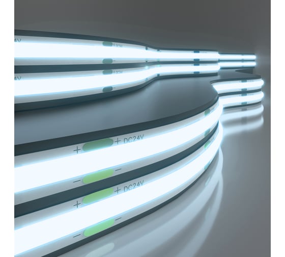 Изображение товара Светодиодная лента Elektrostandard COB 24V 352Led 11W IP20 6500K холодный белый a053668