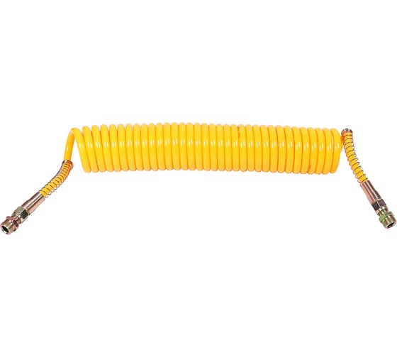 Изображение товара Шланг пневматический витой Крал М22 L=7.5м (t=-60+70) (желтый) СМ 6413