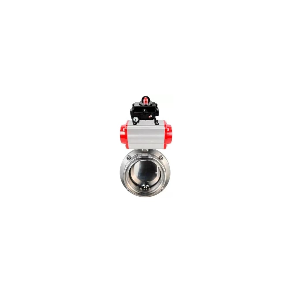 Затвор дисковый DN.ru 304-304-Sil-2W-T-H Ду50 Ру10, пищ.нерж.сталь, пневмопривод, БКВ D050-74243