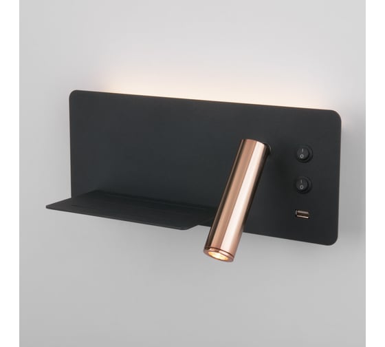 Изображение товара Настенный светодиодный светильник Elektrostandard MRL LED 1113 Fant L чёрный золото a053083