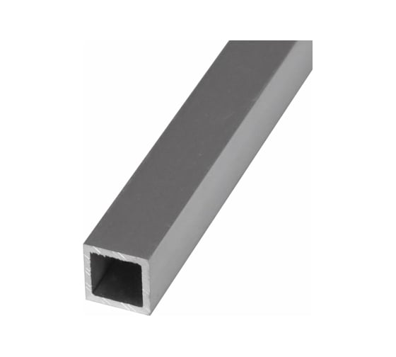 Изображение товара Профиль ПилотПро Ал., квадр. труба, 12х12х1,2, 1 м, серебро 06736