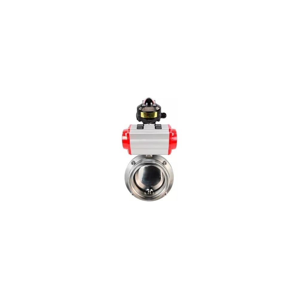 Затвор дисковый DN.ru 304-304-Sil-2W-T-H Ду32 Ру10, пищ.нерж.сталь, пневмопривод, БКВ D050-73755