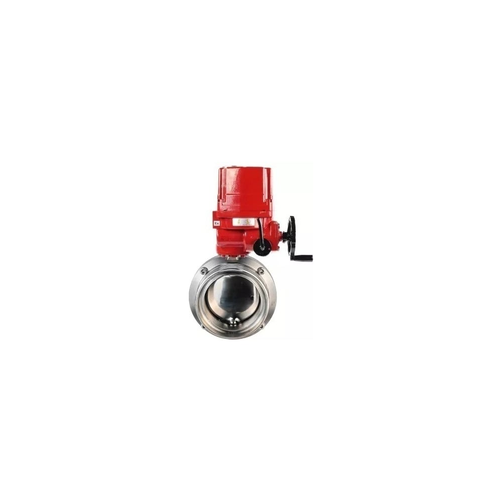 Изображение товара Затвор дисковый DN.ru 304-304-Sil-2W-T-H Ду80 с электроприводом взрывозащиты
