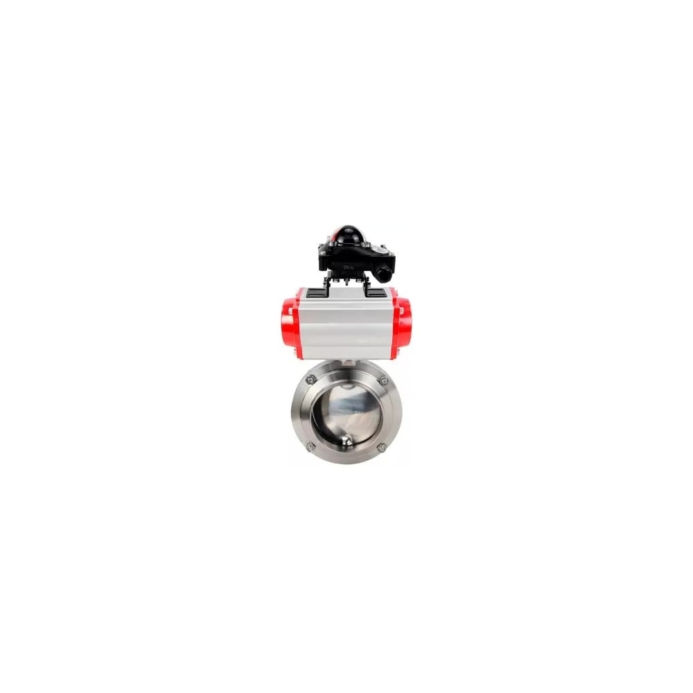 Затвор дисковый DN.ru 304-304-Sil-2W-W-H Ду32 Ру10, пищ.нерж.сталь, пневмопривод, БКВ D050-77310