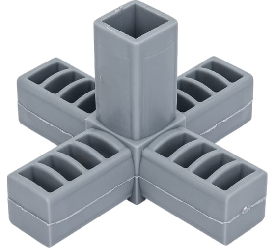 Изображение товара Пластиковый соединитель для трубы ПилотПро 20х20 мм, 5-пал., смежн. 17995