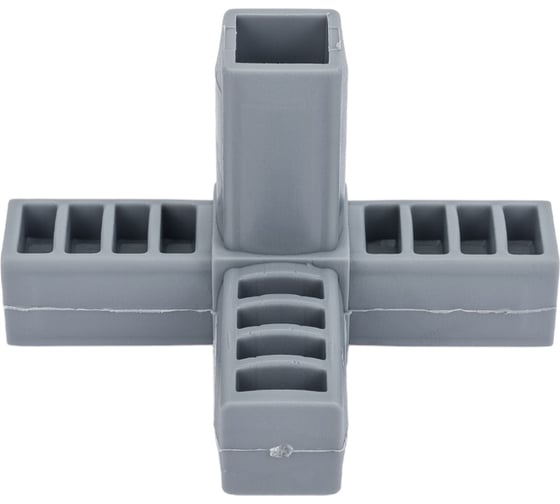 Изображение товара Пластиковый соединитель для трубы ПилотПро 20х20 мм, 4-пал., смежн. 17994