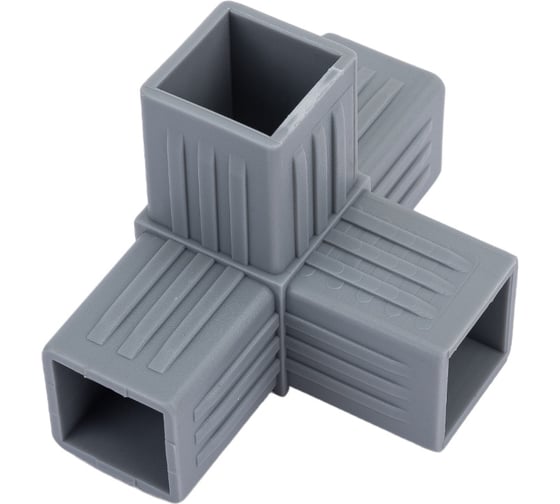 Изображение товара Пластиковый соединитель для трубы ПилотПро 30х30 мм, 4-пал., смежн. 18001