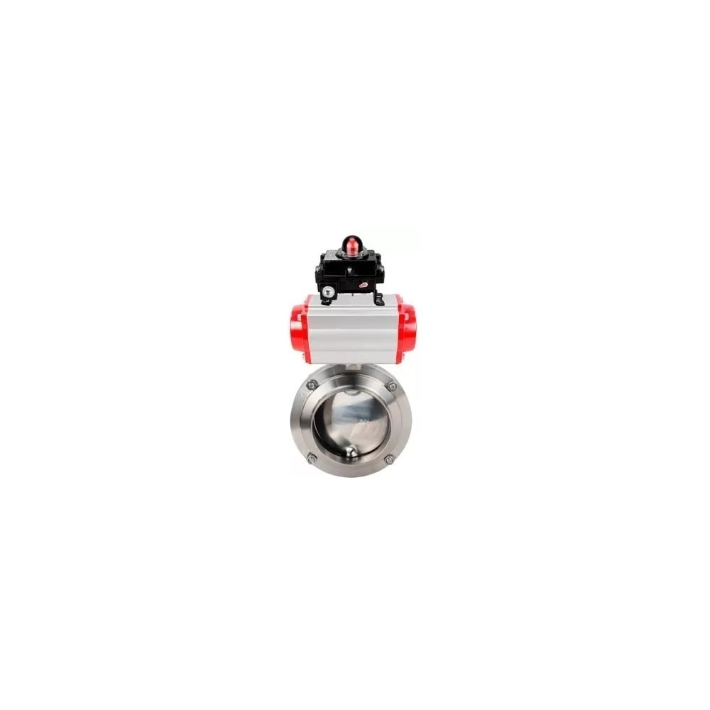 Затвор дисковый DN.ru 304-304-EPDM-2W-W-H Ду32 Ру10, пищ.нерж.сталь, пневмопривод, БКВ D050-74259
