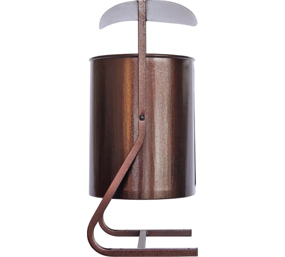 Изображение товара Металлическая урна Комплект-АГРО круглая с крышей 25 л KA7614